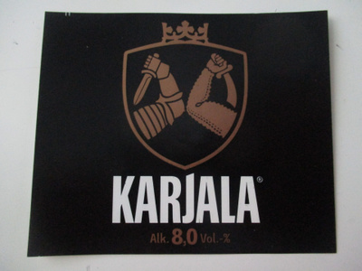 VANHA OLUT ETIKETTI - KARJALA 8.0% (K26-37)