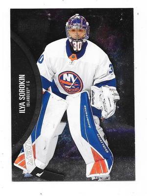 2021-22 Metal Universe #29 Ilya Sorokin , NY Islanders MV