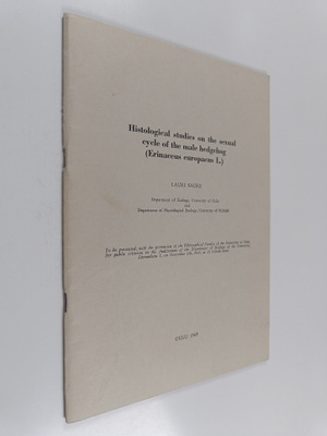 Lauri Saure : Histological Studies on the Sexual Cycle of...