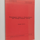 Elisabet Service : Phonological Coding in Working Memory ... - pikkukuva 1