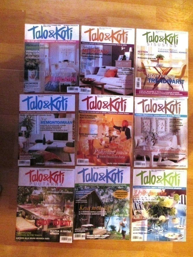 Talo & koti-lehtiä. 1,00€ kpl