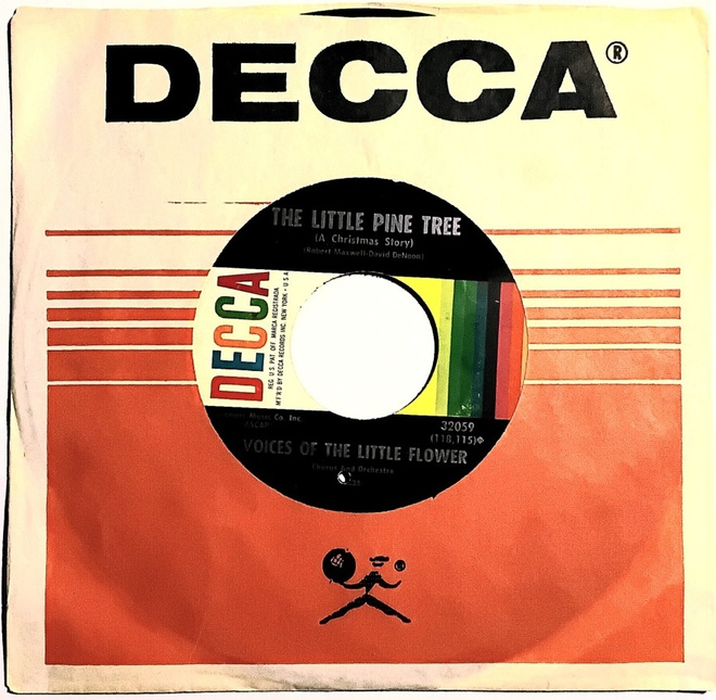 VOICES OF THE LITTLE FLOWER: The little pine tree. 7"-single