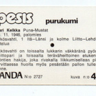 Purkkakuva Panda PESIS n:o 44 KARI Kelkka. Puna-Mustat - pikkukuva 2