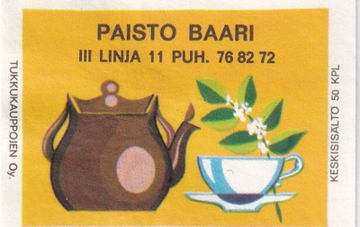 Helsinki. Paisto Baari, III Linja,  s106