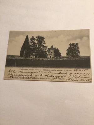 Pälkäneen vanha kirkko kulkenut 1905