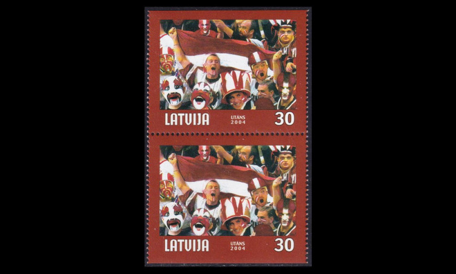 Latvia 610D ** Jääkiekon MM-kilpailut (2004)