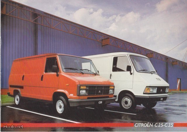 Citroen C-25 ja C-35 -esite, 1986