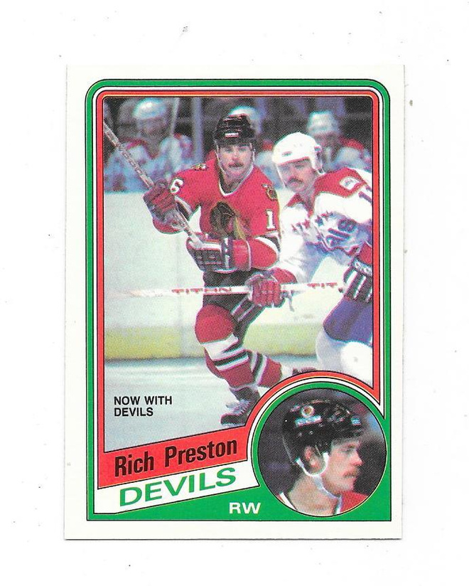 1984-85 OPC #118 Rich Preston , New Jersey Devils