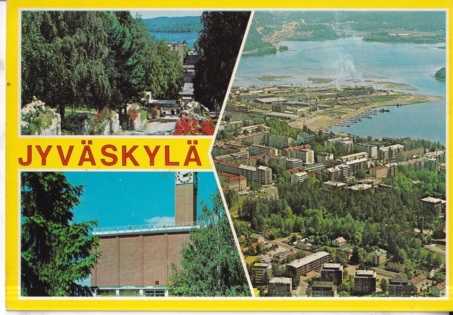 Jyväskylä. sommitelmakortti, e284