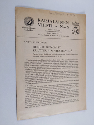 Karjalainen viesti n:o 3