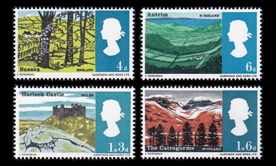 Iso-Britannia 418-21y ** Maisemia (1966)