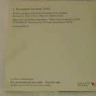 Granada • Everyplace We Went PROMO CD-Single - pikkukuva 2