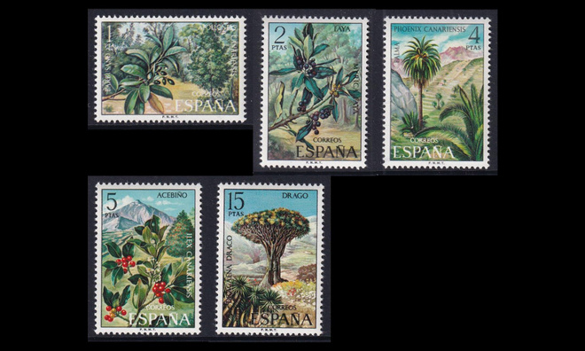 Espanja 2015-9 ** Kanarian saarten kasveja (1973)