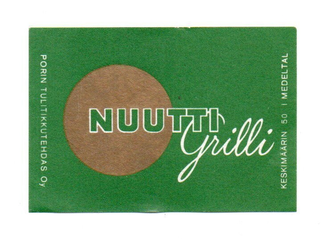 Porin Tulitikkutehdas NUUTTI Grilli