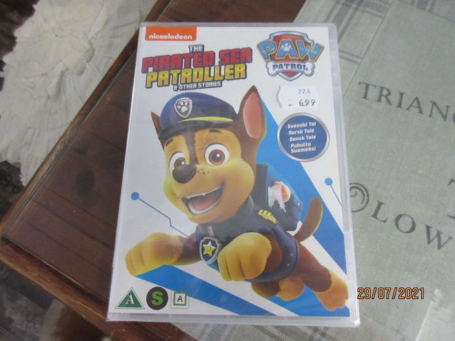 Ryhmä Hau/Paw patrol Ryösteytty meripartio  dvd. *uusi*