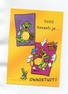 °°YRITIT KOVASTI JA...ONNISTUIT!°°° -KORTTI /Mark Spruyt