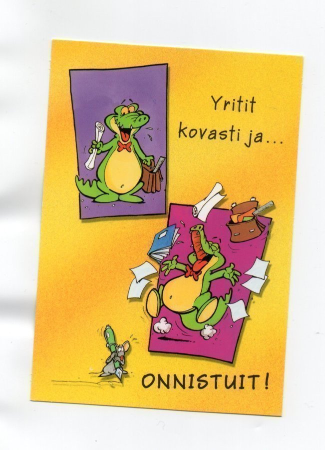 °°YRITIT KOVASTI JA...ONNISTUIT!°°° -KORTTI /Mark Spruyt