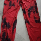 Puna-mustat Trikoot / Leggingsit / Leggings - koko L - pikkukuva 3