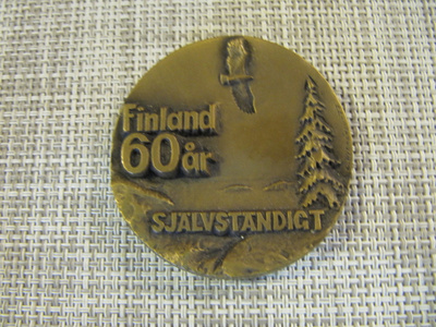 Finland 60 år mitali 1977 /E.Hyppönen-77.