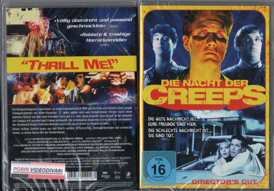 Night Of The Creeps (30 906) UUSI -DE- DVD 1986 dir.cut.