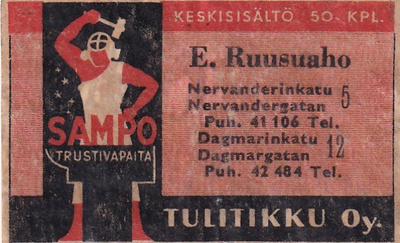 E. Ruusuaho, Nervanderinkatu 5    6/3