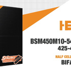 16 kpl BLUESUN BLACK 450W BIFACIAL aurinkopaneeli - pikkukuva 1