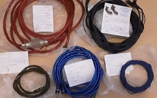 AutoHIFI tarvikkeita kuten johtoja kaapeleita piuhoja jne.