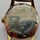 VANHA Kello Golda Waterproof 17 kiv Incabloc Sveitsiläinen - pikkukuva 2