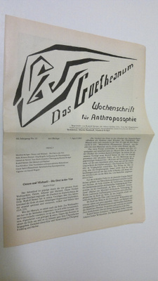 Martin (red.) Barkhoff : Das Goetheanum nr. 15/1985 : Woc...