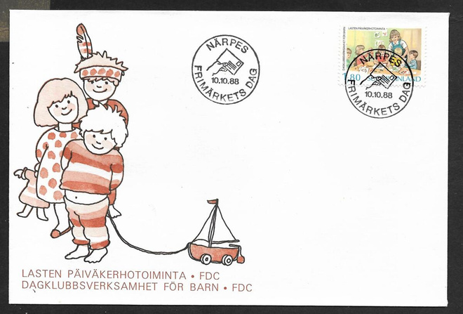 Närpes - Frimärkets dag 10.10.1988