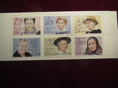 Suomalaisia naisvaikuttajia. Postimerkkivihko. 1992