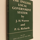 John Herbert Warren : The English Local Government System - pikkukuva 1