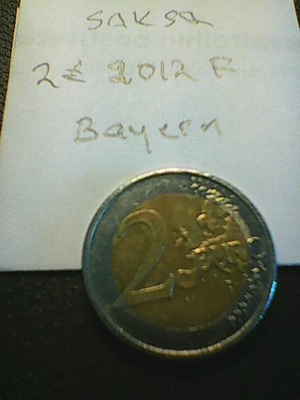 Saksa 2 € 2012F, Bayern