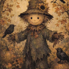Halloween linnunpelätin ja kolme korppia - pikkukuva 1