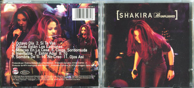 SHAKIRA . CD-LEVY . MTV UNPLUGGED
