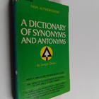 Joseph Devlin : A dictionary of synonyms and antonyms and... - pikkukuva 1