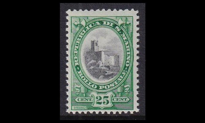 San Marino 149 ** Kansallisia symboleja 25C (1929)