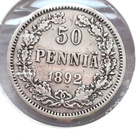 50 penniä 1892 SNY 327.1 Suuri risti ja tiheä juovitus - pikkukuva 1