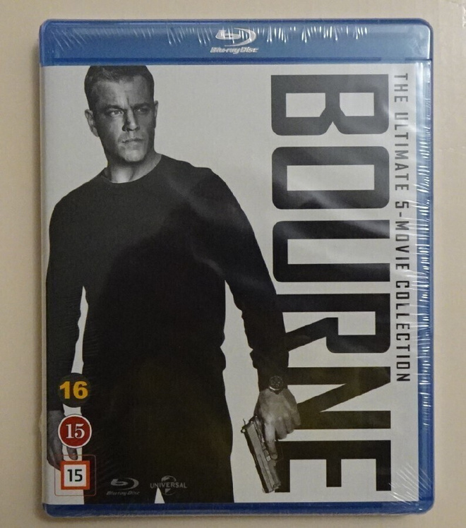 blu-ray, Bourne Collection 1-5 - UUSI / New [toiminta]
