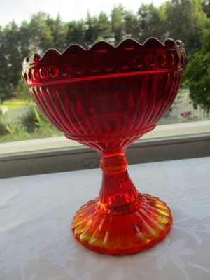 VANHA IITTALA MARISKOOLI PUNAINEN SILKKITARRALLA 155mm