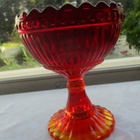 VANHA IITTALA MARISKOOLI PUNAINEN SILKKITARRALLA 155mm - pikkukuva 1