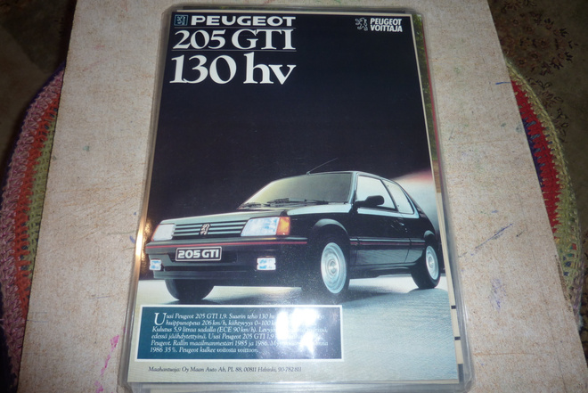 Peugeot 205 Gti -87 mainos