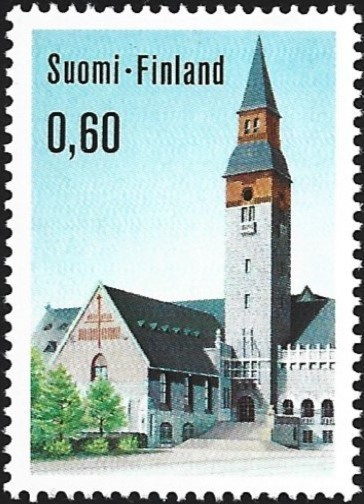 1973 Kuvamerkki Kansallismuseo 0,60 pap xHa ** LaPe 717 a)