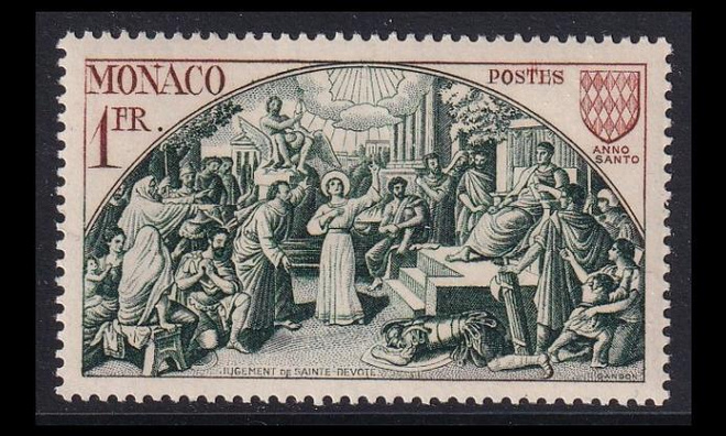Monaco 431 ** Pyhä vuosi 1 Fr (1951)