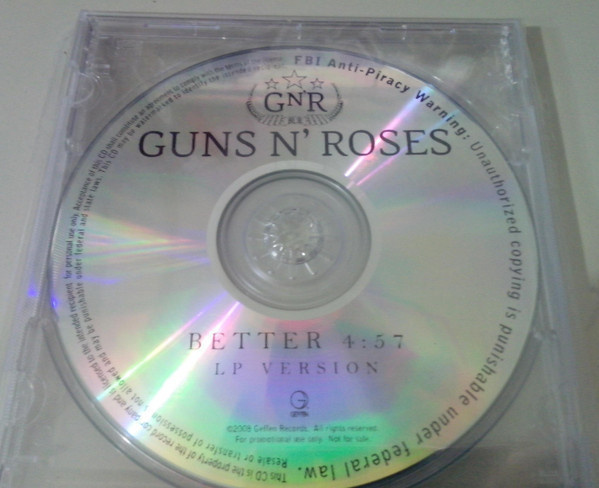 Guns N' Roses - Better CD PROMO U.S.A.