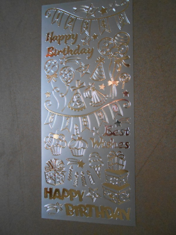 ÄÄRIVIIVATARRA "JUHLATUNNELMA ...HAPPY BIRTHDAY ym." / Hopea