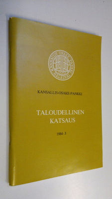 Taloudellinen katsaus 3/1984
