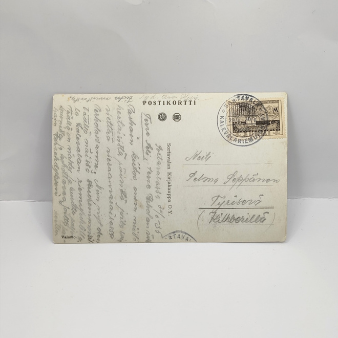 1935 Kalevalan Riemujuhlaleima kortilla