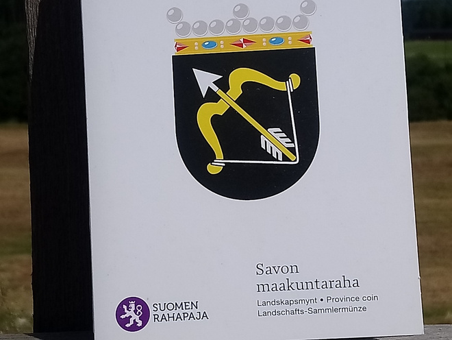 Savon maakuntaraha kansiossa. Hyväkuntoinen.