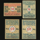 Saksa Notgeld 10, 25, 2 x 50 Pfg, Detmold 1920_b - pikkukuva 2